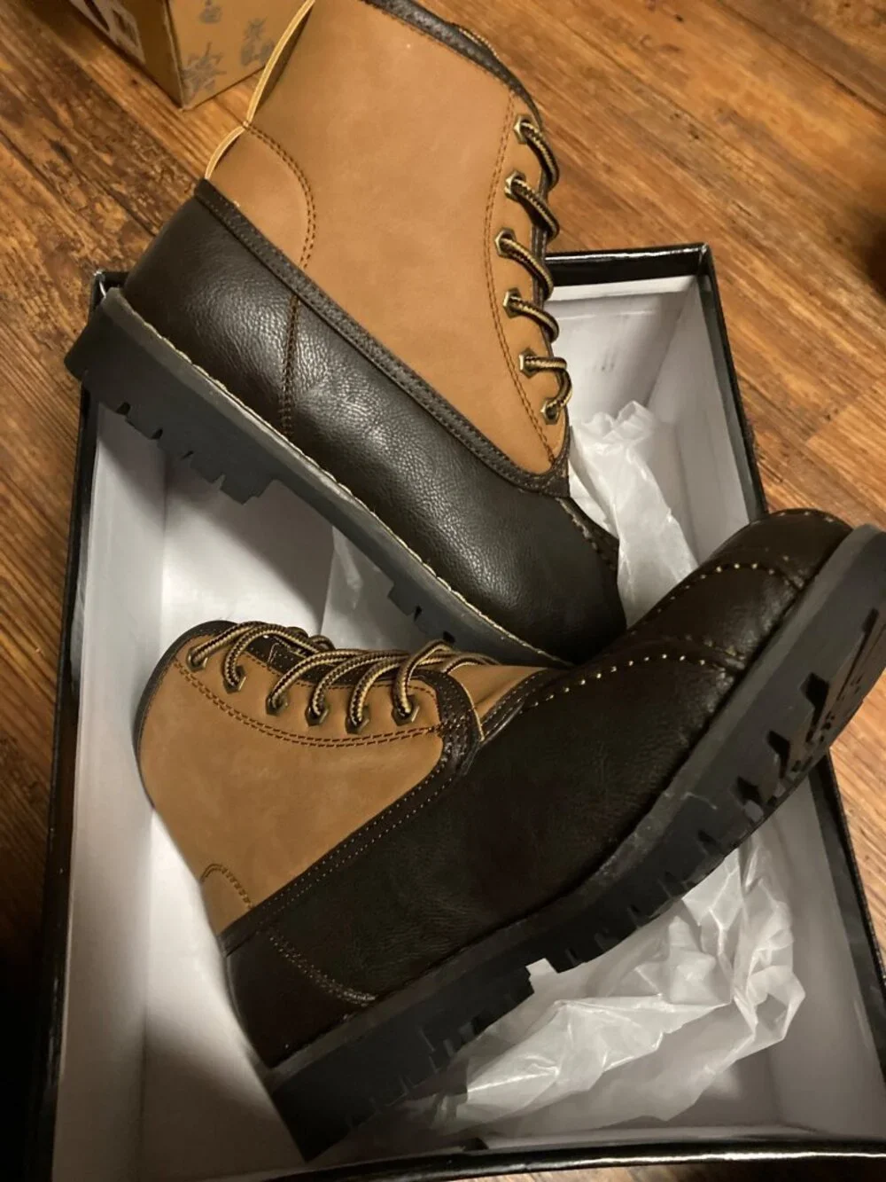 Steve Madden Boots Cornel Duck Brown Men's Size 7 US New In Box